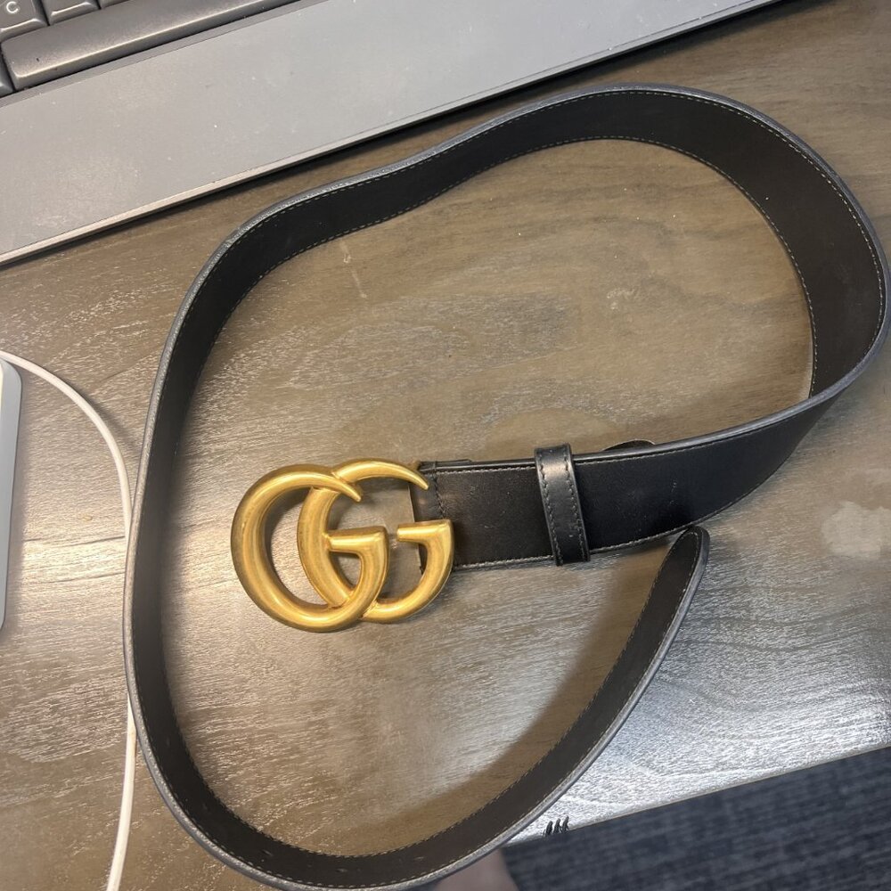 Black Gucci Belt